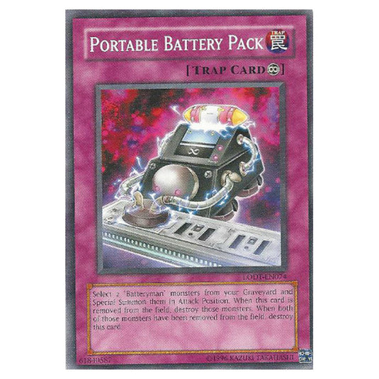 Portable Battery Pack LODT-EN074 card from the Yu-Gi-Oh! set Light of Destruction