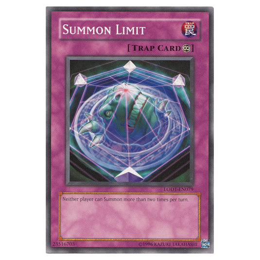 Summon Limit LODT-EN079 card from the Yu-Gi-Oh! set Light of Destruction