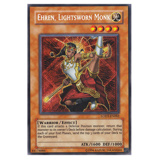 Ehren, Lightsworn Monk LODT-EN082 card from the Yu-Gi-Oh! set Light of Destruction