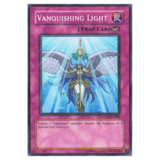 Vanquishing Light LODT-EN089 card from the Yu-Gi-Oh! set Light of Destruction