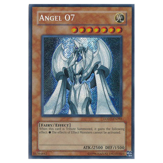 Angel O7 LODT-EN092 card from the Yu-Gi-Oh! set Light of Destruction