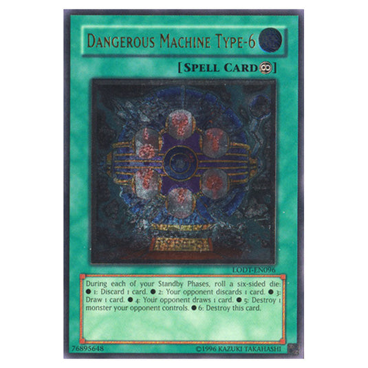 Dangerous Machine Type-6 LODT-EN096a card from the Yu-Gi-Oh! set Light of Destruction