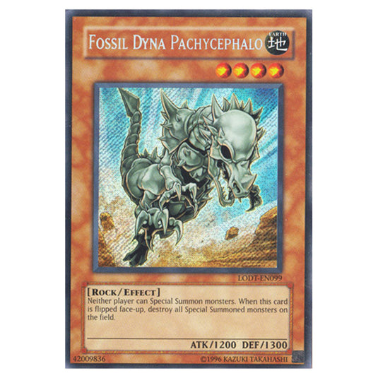 Fossil Dyna Pachycephalo LODT-EN099 card from the Yu-Gi-Oh! set Light of Destruction