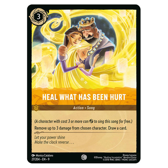 Heal What Has Been Hurt 27/204 card from the Lorcana set Fabled