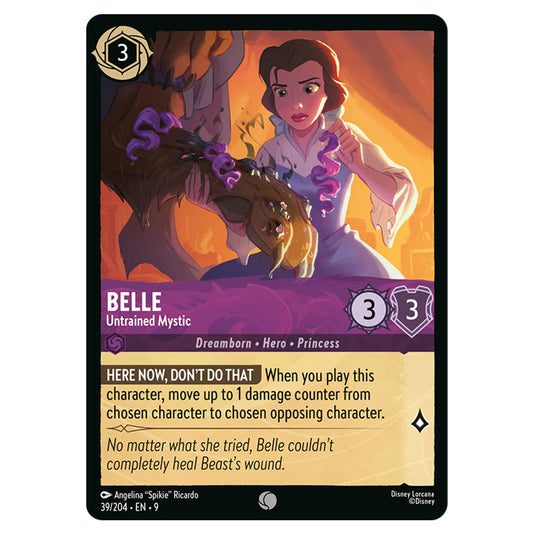 Belle - Untrained Mystic 39/204 card from the Lorcana set Fabled