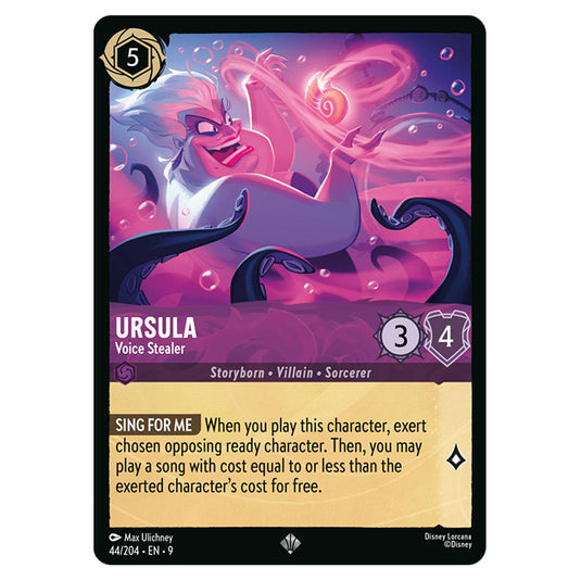 Ursula - Voice Stealer 44/204 card from the Lorcana set Fabled