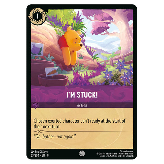 I'm Stuck! 63/204 card from the Lorcana set Fabled