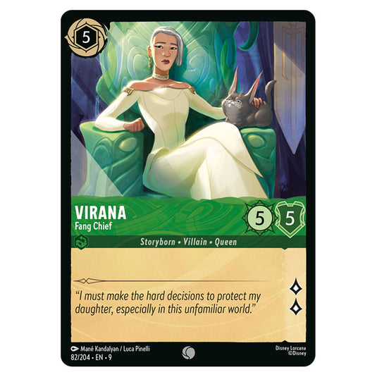Virana - Fang Chief 82/204 card from the Lorcana set Fabled