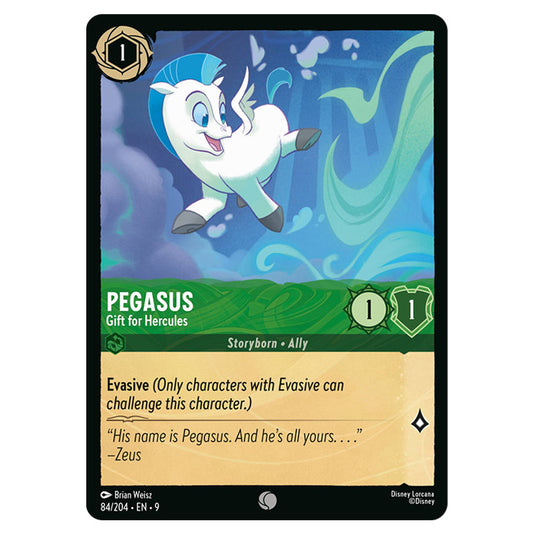 Pegasus - Gift for Hercules 84/204 card from the Lorcana set Fabled