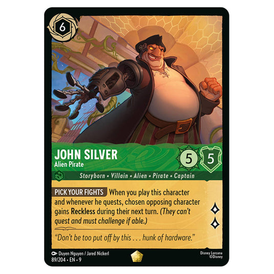 Lorcana - Fabled - John Silver - Alien Pirate (Legendary)
