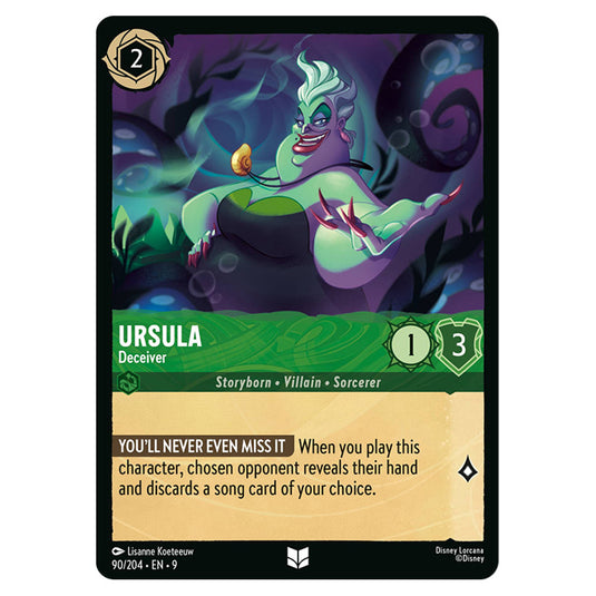 Ursula - Deceiver 90/204 card from the Lorcana set Fabled