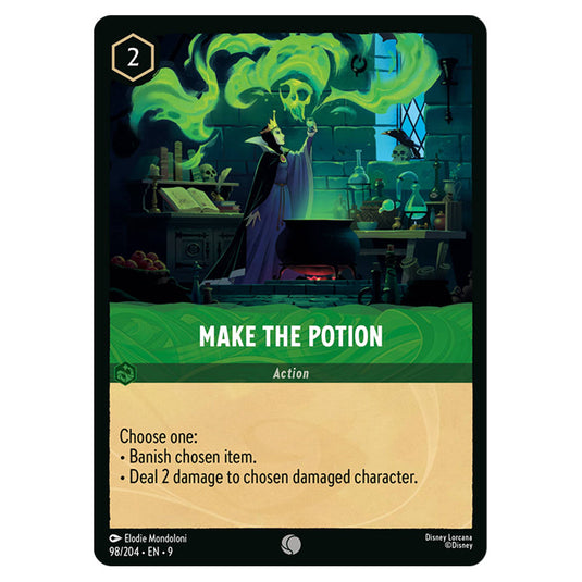 Make the Potion 98/204 card from the Lorcana set Fabled