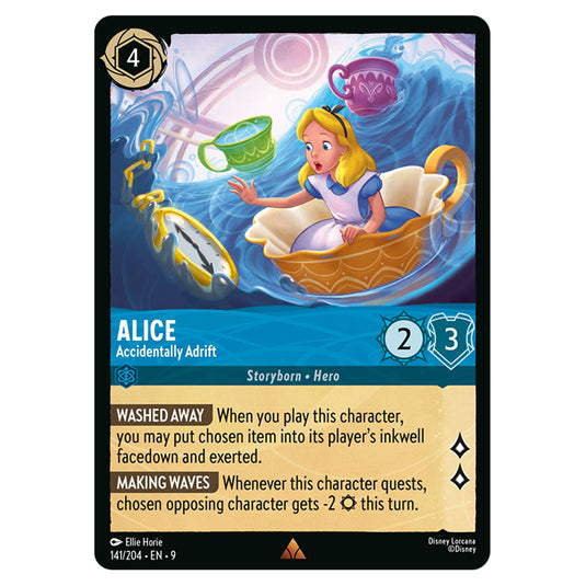 Alice - Accidentally Adrift 141/204 card from the Lorcana set Fabled