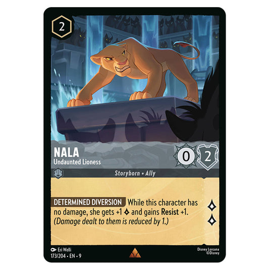 Nala - Undaunted Lioness 173/204 card from the Lorcana set Fabled