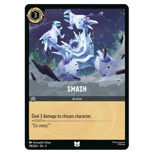 Smash 198/204 card from the Lorcana set Fabled