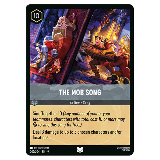 The Mob Song 202/204 card from the Lorcana set Fabled
