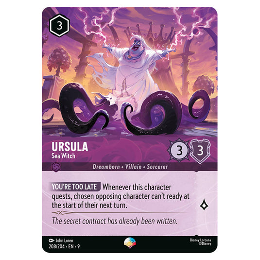 Lorcana - Fabled - Ursula - Sea Witch (Epic) - 208/204 Lorcana - Fabled - Ursula - Sea Witch (Epic) - 208/204