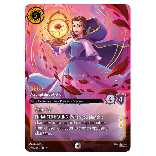 Lorcana - Fabled - Belle - Accomplished Mystic (Enchanted) - 226/204 Lorcana - Fabled - Belle - Accomplished Mystic (Enchanted) - 226/204