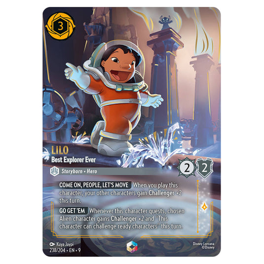 Lilo - Best Explorer Ever 238/204 card from the Lorcana set Fabled