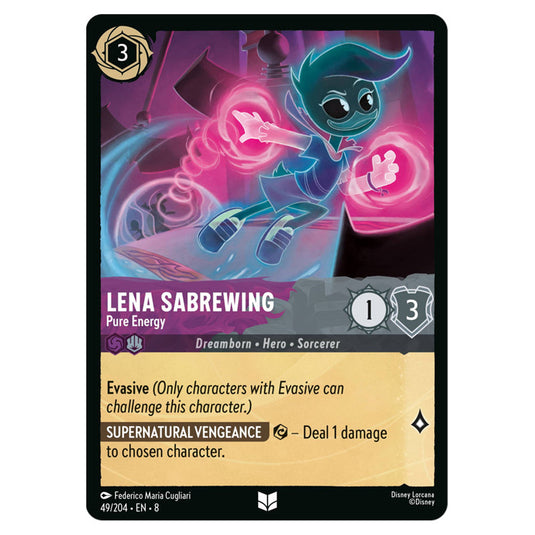 Lena Sabrewing - Pure Energy 49/204 card from the Lorcana set Reign of Jafar