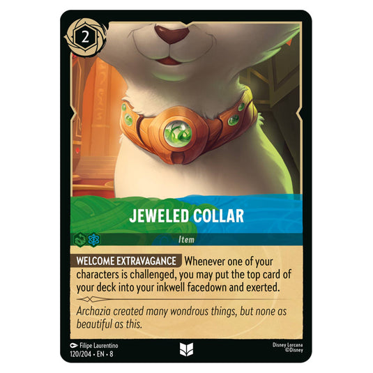 Jeweled Collar 120/204 card from the Lorcana set Reign of Jafar