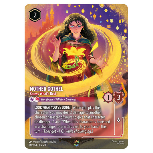 Mother Gothel - Knows What's Best 211/204 card from the Lorcana set Reign of Jafar