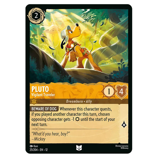 Lorcana - Wilds Unknown - Pluto - Vigilant Traveler (Uncommon)