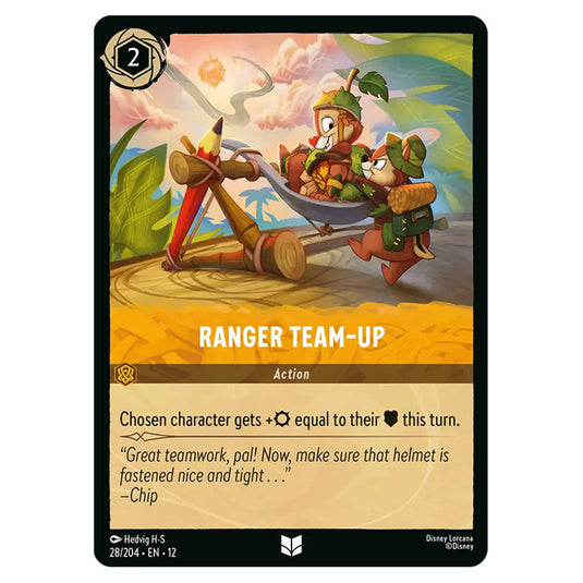 Ranger Team-Up 28/204 card from the Lorcana set Wilds Unknown