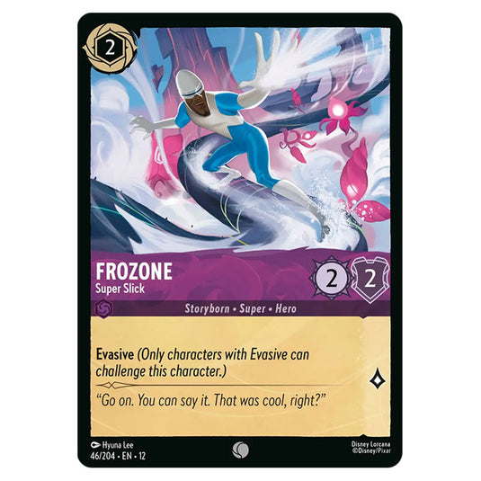 Frozone - Super Slick 46/204 card from the Lorcana set Wilds Unknown