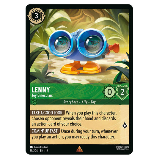 Lenny - Toy Binoculars 79/204 card from the Lorcana set Wilds Unknown