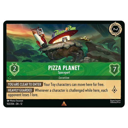 Pizza Planet - Spaceport 102/204 card from the Lorcana set Wilds Unknown