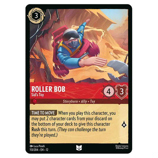 Roller Bob - Sid's Toy 113/204 card from the Lorcana set Wilds Unknown