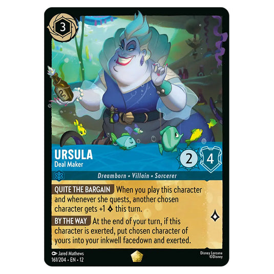 Ursula - Deal Maker 161/204 card from the Lorcana set Wilds Unknown