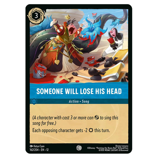 Someone Will Lose his Head 162/204 card from the Lorcana set Wilds Unknown