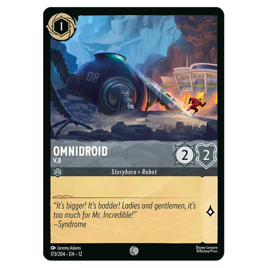 Omnidroid - V.8 173/204 card from the Lorcana set Wilds Unknown