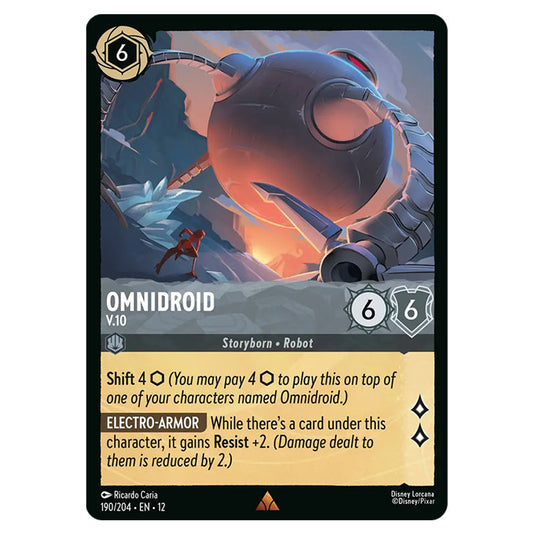 Lorcana - Wilds Unknown - Omnidroid - V.10 (Rare) - 190/204