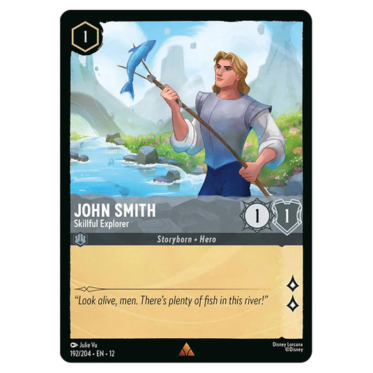 John Smith - Skillful Explorer 192/204 card from the Lorcana set Wilds Unknown