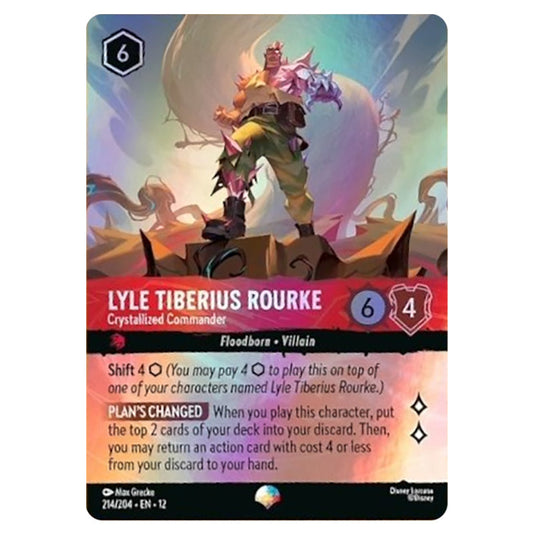 Lyle Tiberius Rourke - Crystallized Commander 214/204 card from the Lorcana set Wilds Unknown