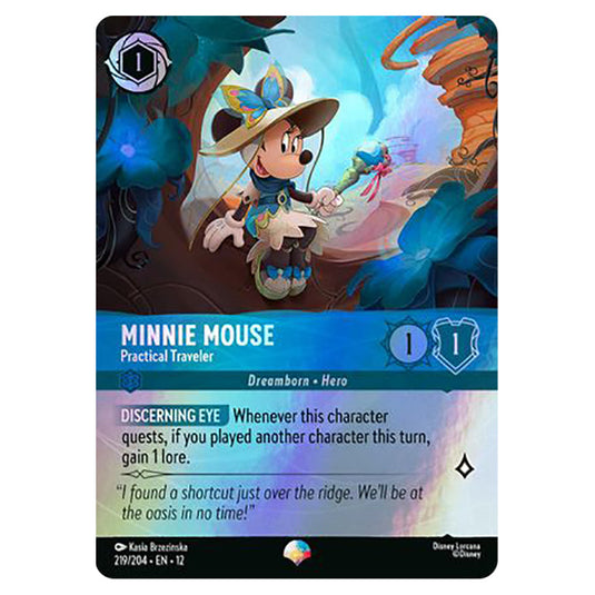 Lorcana - Wilds Unknown - Minnie Mouse - Practical Traveler (Epic)