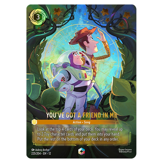 You've Got a Friend in Me 225/204 card from the Lorcana set Wilds Unknown