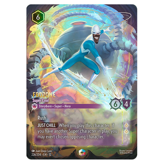 Frozone - Super Cool 226/204 card from the Lorcana set Wilds Unknown
