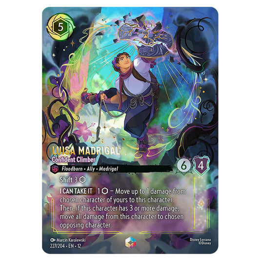Luisa Madrigal - Confident Climber 227/204 card from the Lorcana set Wilds Unknown
