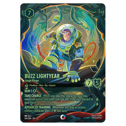 Buzz Lightyear - Jungle Ranger 241/204 card from the Lorcana set Wilds Unknown
