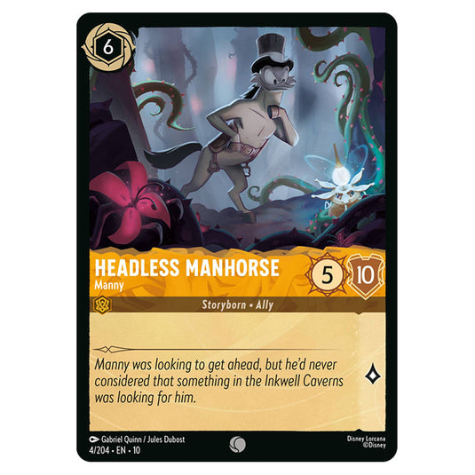 Headless Manhorse - Manny 4/204 card from the Lorcana set Whispers in the Well