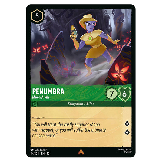 Penumbra - Moon Alien 84/204 card from the Lorcana set Whispers in the Well
