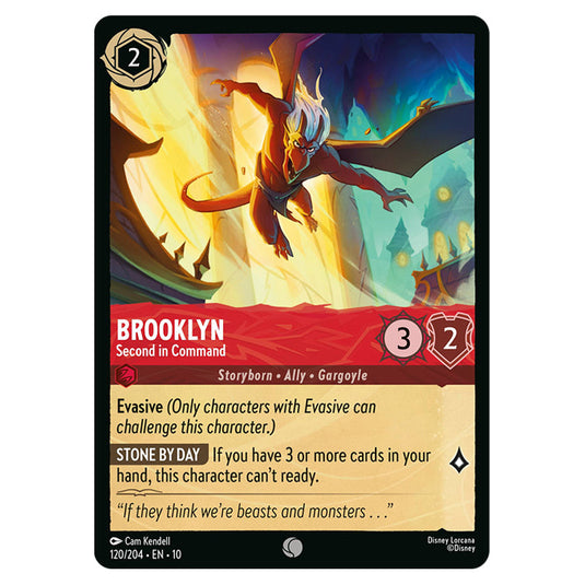 Brooklyn - Second in Command 120/204 card from the Lorcana set Whispers in the Well