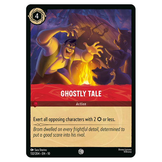 Ghostly Tale 132/204 card from the Lorcana set Whispers in the Well