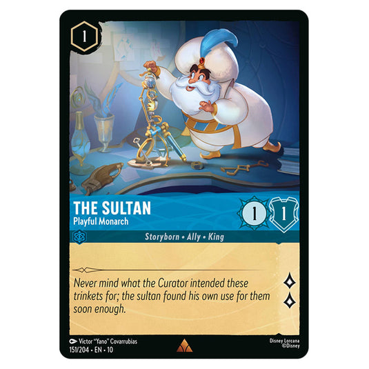 The Sultan - Playful Monarch 151/204 card from the Lorcana set Whispers in the Well