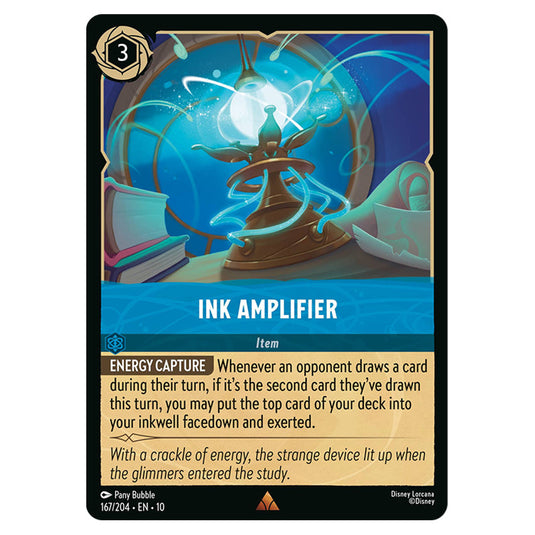 Ink Amplifier 167/204 card from the Lorcana set Whispers in the Well