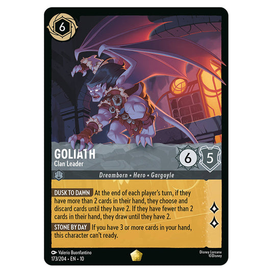 Goliath - Clan Leader 173/204 card from the Lorcana set Whispers in the Well
